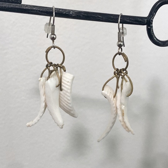 Handmade Seashell Bohemian Dangle Drop Earrings Summer Beach Vacation Vintage - Picture 1 of 12